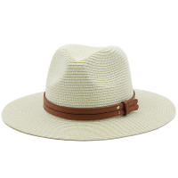 Sombreros panamá de ala ancha para hombre y mujer, sombrero de paja para la playa, protección UV, UPF, 54-58-60cm - details 1