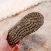 Botas térmicas para niños y niñas, botines de nieve antideslizantes, cálidos y gruesos, de felpa, a cuadros, para otoño e invierno, 2024 - details 9