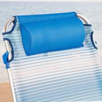 62262 - Pack de 2 sillas plegables multiposición para playa, jardín, terraza o camping beige, Medidas 64x11x64cm, 4 posiciones, con cojín en el cabecero, Incluye asa de transporte, Ibiza X2 - details 21