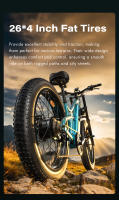 GUNAI-M2 bicicleta eléctrica para adultos 1500W bicicleta eléctrica de carretera 48V 17.5Ah Fatbike MTB E-bike 26 "bicicleta eléctrica de montaña 60 KM/H velocidad máxima - details 9
