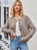 Cárdigan Vintage de punto para mujer, abrigo holgado con botones, a la moda, otoño e invierno, 2023 - details 13
