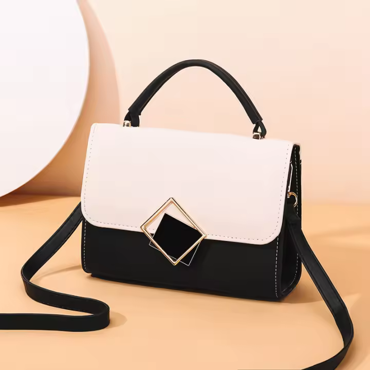 Bolso pequeño de lujo para Mujer, Bandolera de cuero PU de alta calidad, Diseño Cruzado - 1