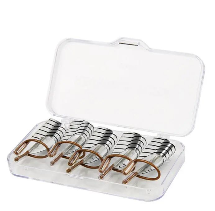 Juego de 5 Formas reutilizables para manicura, Kit de herramientas de extensión de puntas de manicura, Gel UV, Plata/oro - 1