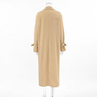 Gabardina elegante de invierno para mujer, holgada, informal, a la moda, versátil, larga - details 12