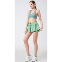 Falda deportiva para mujer, minifalda informal lisa de retales, bádminton, tenis, vendaje de moda de verano, Yoga y baile - details 2