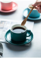 Juego de taza de café y platillo de cerámica nórdica, taza de jugo de leche Simple, tazas de desayuno, taza de té y plato de la tarde, utensilios de café - details 7