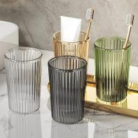Vasos de baño de cristal acrílico de lujo ligeros, taza de agua Simple para parejas, taza de cepillado de dientes, nuevo - details 1