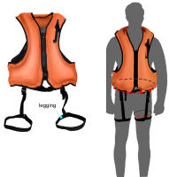Chalecos salvavidas inflables, chaleco de flotabilidad portátil para lancha, barco, kayak, surf, deportes acuáticos - details 3