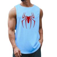 Red Spider Printed Summer Quick Dry Gym Tank Top Mens Bodybuilding Vest Mesh Fitness Sleeveless T Shirt Muscle Workout Clothing - details 4