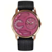 Reloj de Pulsera de Cuarzo Automático Estilo Casual de Moda para Hombres Correa de Nylon Negro - details 9