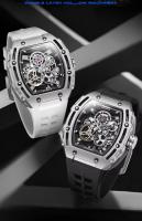 Reloj de Muñeca Mecánico de Lujo para Hombres Automático, Tonneau Deportivo, Carcasa de Silicona, Marca Fairwhale - details 2