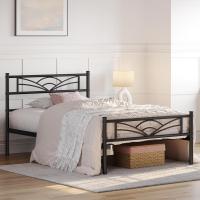 Cama Individual con Espacio Bajo Marco Metal Altura 32 cm Cama Individual con Cabecera para Colchón de 90 x 190 cm Blanco - details 65