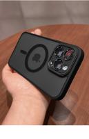 Funda magnética de lujo con armadura translúcida mate a prueba de golpes para iPhone 14, 13, 12, 11, 15 Pro Max Plus, funda de carga inalámbrica Magsafe - details 15