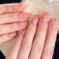 24 PCs De Uñas Postizas Con 1 Pegamento De Uñas Y 1 Linterna De Uñas En El Paquete Uñas Postizas De Resina Estilo Versátil - details 2