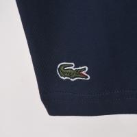 Camiseta Deportiva de Algodón Puro para Hombres Cuello Redondo, Estampado de Logotipo Delantero, Estilo Básico Casual para el Verano - details 4
