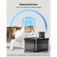 Fuente de agua para gatos con pilas, fuente de agua inalámbrica para gatos Fursink de 84 oz/2,5 L con sensor de movimiento, sin BPA, negra con 6 filtros - details 3