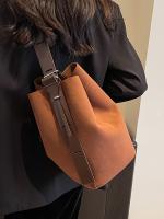 Bolso de Hombro de Cuero Mate con Cierre de Hebilla Bolso Cruzado Versátil para Mujeres - details 7