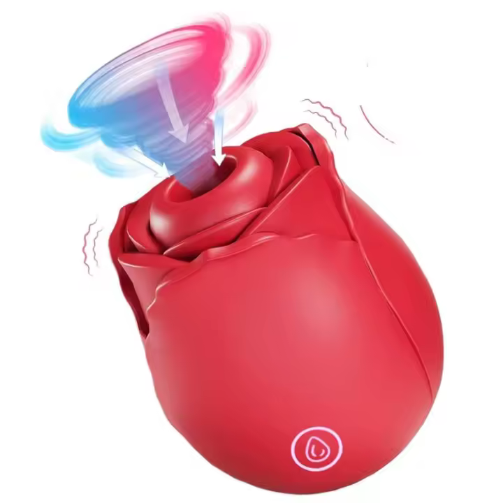 Embalaje privado SEXY Forma de rosa Vagina Vibrador de succión Succión de pezón Lamiendo oral Estimulador de clítoris Potentes productos íntimos Juguetes sexuales para - 1