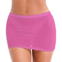 Minifalda BO elástica de tubo transparente para mujer, transparente, con lazo en la cadera, sexy, adecuada para discotecas - details 25