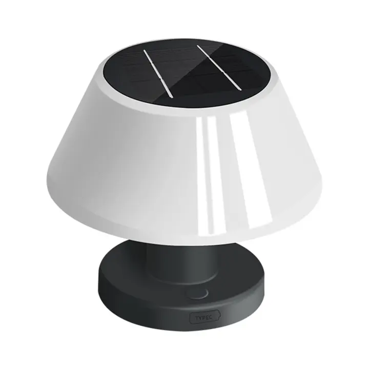 Lámpara Solar de mesa para exteriores, luz nocturna inalámbrica regulable, impermeable, para jardín, escritorio interior - 1