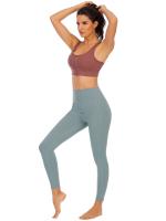 Tops cortos de manga corta para mujer, camisa deportiva de Yoga Rosa cruzada - details 1