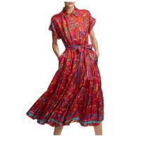 Colores brillantes, novedad de verano, vestidos coloridos a juego para mujer, cómodos de llevar, mano de obra exquisita, retro, versátil - details 5