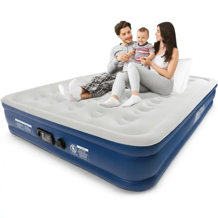 Colchón Inflable Premium King 152,4X 203x 33cm Soporte Avanzado y Bomba Eléctrica Incorporada - 1