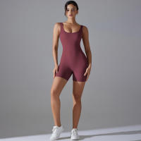 Body sin mangas para mujer, ropa elástica de una pieza, ropa de gimnasio, ropa deportiva - details 66