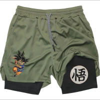 Pantalones Cortos de Verano para Hombres Versátiles, Secado Rápido, Estampado de Anime, Personalidad Casual Everyday - details 5