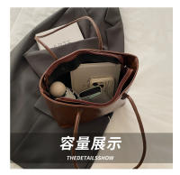 Bolso de gran capacidad para mujer, estilo casual retro, bolso de mano y bandolera para llevar bajo el brazo. - details 4