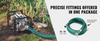 SucceBuy Manguera de succión - 2 pulgadas x 20 pies, verde, de alta calidad, con cames y accesorios de aluminio, se adapta a varias bombas, para múltiples propósitos - details 0
