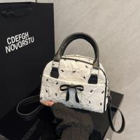Bolso de bolos con lazo elegante estilo Ins, bolso de hombro con cintas pequeñas y versátiles, bolsos de ocio dulces para mujer y niña - details 13