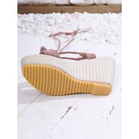 Sandalias de tacón de cuña a la moda para mujer, zapatos informales de verano - details 5