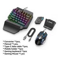 Juego de tronos mixse, teclado y ratón convertidor, pubg, pistola inteligente, teléfono móvil periférico - details 0