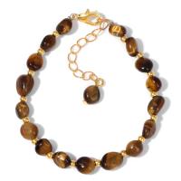 Pulsera de Cuentas de Lapislázuli Natural Pulseras Ajustables de Piedra con Chip Irregular - details 3