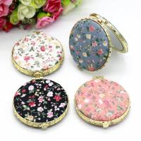 Espejo Floral de bolsillo para mujer, Mini espejo de maquillaje plegable portátil compacto de dos lados, maquillaje cosmético Vintage para regalo - details 2