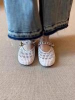 Sandalias Planas Retro Tejidas para Mujer 2025 Cómodas y Ligeras con Hebilla de Metal - details 13