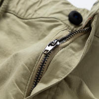 Pantalones Cargo para Hombres CHAIFENKO Color Sólido, Ajuste Suelto, Múltiples Bolsillos, Forza Elástica con Cordón - details 11