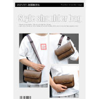 Bolso de hombro vintage para hombre, bandolera de moda, bolsos pequeños, bolso de mano de cuero PU Retro - details 1
