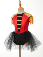 Disfraz de mago de maestro de ceremonias de circo para niñas, leotardo de lentejuelas de manga larga, tutú, vestido de juego de rol para fiesta temática de Halloween - details 9