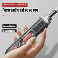Conjunto de Destornillador Eléctrico de Precisión Herramienta de Reparación de Reloj de Casa Destornillador Eléctrico Recargable para Bricolaje Ferretería Manuales de Herramientas - details 7