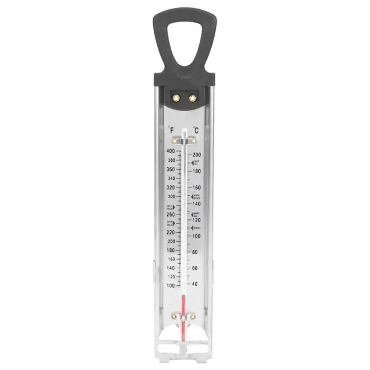 Caramelos fritos, gelatina, termómetros de acero inoxidable para ollas, accesorios, guía de temperatura de referencia rápida, nuevo - 1