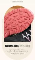 Zapatos de seguridad con botón giratorio para mujer, zapatillas de trabajo con punta de acero, zapatos indestructibles, botas de trabajo a prueba de pinchazos, zapatillas con cojín para mujer - details 4