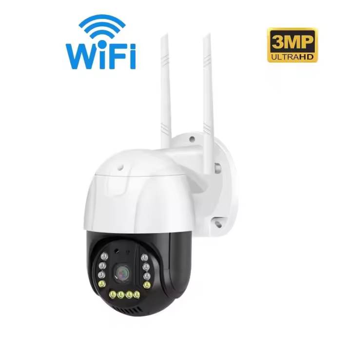 Cámara de Seguridad IP Inalámbrica 4G Monitoreo de Audio Bidireccional Impermeable para Exteriores - 1