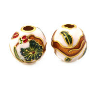 Pulseras de Abalorios de Dáfodil de Brasso con Pintura de Aceite 4PCS Accesorios de Joyería DIY Hechos en China - details 18