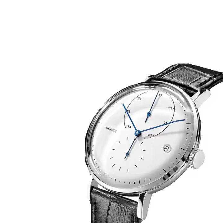 Dugary relojes de cuarzo de moda minimalistas calendario impermeable de alta calidad 41 mm relojes masculinos comercio diario masculino - 1