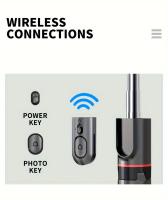 Trípode para Selfie Stick, Trípode Estable Reforzado y Selfie Stick Portátil Ampliable, con Control Remoto Inalámbrico y Soporte para Trípode, para Selfies en Grupo/Transmisión en Vivo/Grabación de Video, para iPhone, para Smartphones Android - details 8