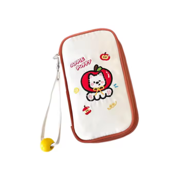 Bolsa de documentos bonita de fibra de poliéster, impermeable con asa, porta pasaporte, documentos de gran capacidad, organizador de pasaporte, uso diario - 1