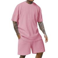 Moda Verano para Hombres Conjunto Casual de Dos Piezas Suelto - details 0