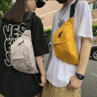 Bolso de pecho de nailon de Color sólido, riñonera deportiva multifuncional de gran capacidad, bolso cruzado, riñonera para correr - details 12